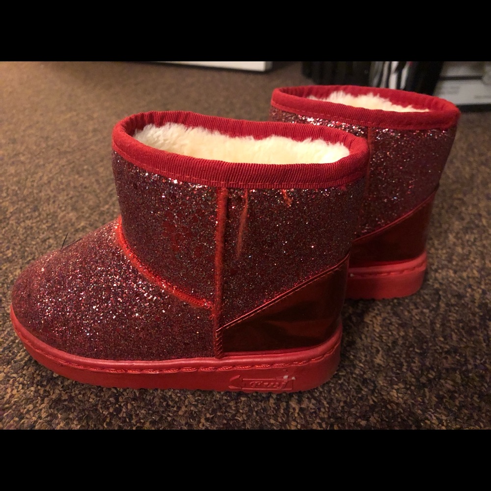 Red Sparkly Boots